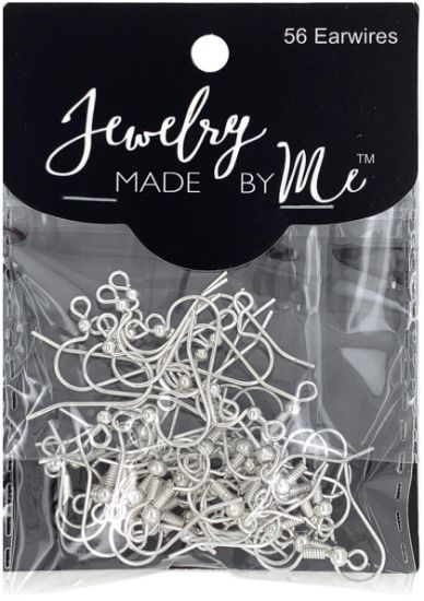 SILVER EARWIRE WITH COIL